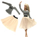 Barbie Doll's Casual Outfits Vest Shirt Pants Dress Dollhouse Accessories