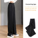 Women'S Loose High Waist Pants Wide Legs Slim Casual Trousers