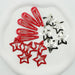 10/ 15Pcs Red Star Hair Clip Girls Waterdrop Star Barrettes Hairpin