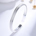 Sterling Silver Bracelet Bangle Adjustable Bamboo Joint Women Fashion Jewelry