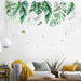 Wall Vinyl Stickers Jungle Tropical Plants Palm Leaf Living Room Eco-friendly Decals