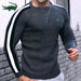High Quality Men's Long Sleeve T-Shirt Casual Round Neck Fitness T-Shirt