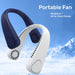 Portable Hanging Neck Fan Fast Cooling USB Rechargeable Wearable Cooler