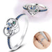 Sterling Silver Sparkling Head Princess Flower Rings Women's Fashion Jewelry