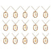 Initial Letter Pendant Necklace Colored Zircon Letter Women's Fine Jewelry