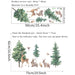 Forest Animals Wall Stickers Kids Room Bedroom Home Decoration Wallpaper Self-Adhesive Decals