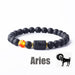 12 Zodiac Sign Bracelet Homme Constellation Bracelet Jewelry