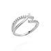 Vintage Zircon Adjustable Rings Women's Stainless Steel Jewelry