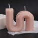 Geometry Unique Candle Wave S Shape Unscented Decorative Candles
