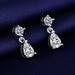 Women Fashion Cute Tiny Clear Crystal CZ Stud Earrings Sterling Silver Jewelry