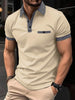 Men's Casual Short-Sleeved Polo T-Shirt Rowan Collar Breathable T-Shirt
