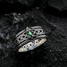 Unique Design Notch Crushed Zircon Rings Men Women Creative Fashion Jewelry