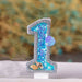 Birthday Candle Mermaid Sparkly Blue Seafish Party Decoration Candles