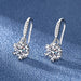 Women Fashion Cute Tiny Clear Crystal CZ Stud Earrings Sterling Silver Jewelry