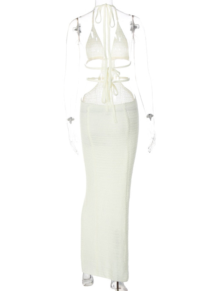 White Knitting Backless Summer Dress Women Bodycon Long Sexy Vestido Atom Oracle White Knitting Backless Summer Dress Women Bodycon Long Sexy Vestido Atom Oracle