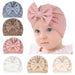 Big Bow Soft Baby Hat Baby Girls Boys Turban Hat Kids Headwear