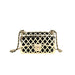 Women's Evening Clutch Bag Elegant Party Hollow Out Metallic Gold Purse