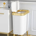 15L Kitchen Standing Trash Can Large-Capacity Bin Bathroom Toilet Wastebasket