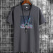 Men's Short Sleeve Fashion Cotton Tee Tops Printed Casual T-Shirt