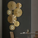 Luxury Golden Wall Decoration Hanging Creative Golden Metal Irregular Wall Pendants