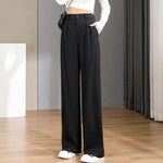 Women'S Loose High Waist Pants Wide Legs Slim Casual Trousers