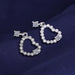 Women Fashion Cute Tiny Clear Crystal CZ Stud Earrings Sterling Silver Jewelry