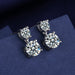 Women Fashion Cute Tiny Clear Crystal CZ Stud Earrings Sterling Silver Jewelry