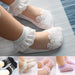 Cute Lace Flower Mesh Baby Socks Cotton Girls Boys See Through Socks