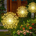 LED Fireworks Lights Waterproof Outdoor Dandelion Flash String Fairy Lights