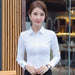 Women Shirts Long Sleeve Tops Office Lady Blouses Shirts