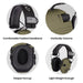 Electronic Hearing Protection Noise Reduction Active Hunting Shooting Headphones