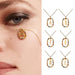 Initial Letter Pendant Necklace Colored Zircon Letter Women's Fine Jewelry