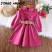 Korean Style Girls Trench Peter Pan Collar Windbreaker Coat Dress Children's Clothes