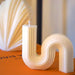 Geometry Unique Candle Wave S Shape Unscented Decorative Candles