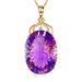 Exquisite Luxury Amethyst Pendant Necklace Women's Fashion Jewelry
