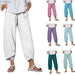 Women's Loose Trousers Cotton Linen Casual Harem Pants