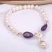 Hollow Pearl Bracelet Good Luck Charm Adjustable Women's Bracelet Jewelry