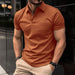 Men's Casual Short-Sleeved Polo T-Shirt Rowan Collar Breathable T-Shirt