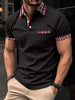 Men's Casual Short-Sleeved Polo Shirt Office Fashion Lapel T-Shirt