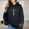 Large Size Faith Print Sweatshirt Hoodies for Comfort and Inspiration