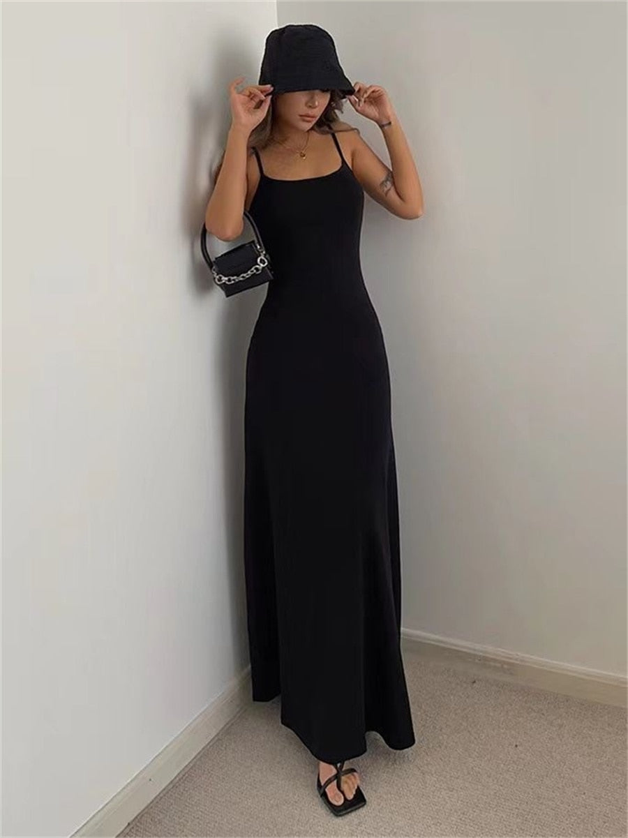 Women's Stylish Bodycon Dress Sexy Sleeveless Split Dress Vestidos Black / XL Women's Stylish Bodycon Dress Sexy Sleeveless Split Dress Vestidos Black / XL