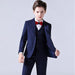 Boys 3 Pieces Suit Set Plaid Wedding Party Suit Kids Formal Tuxedo