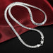 Sterling Silver Luxury Design Noble Necklace Men Woman Chain Necklace Jewelry