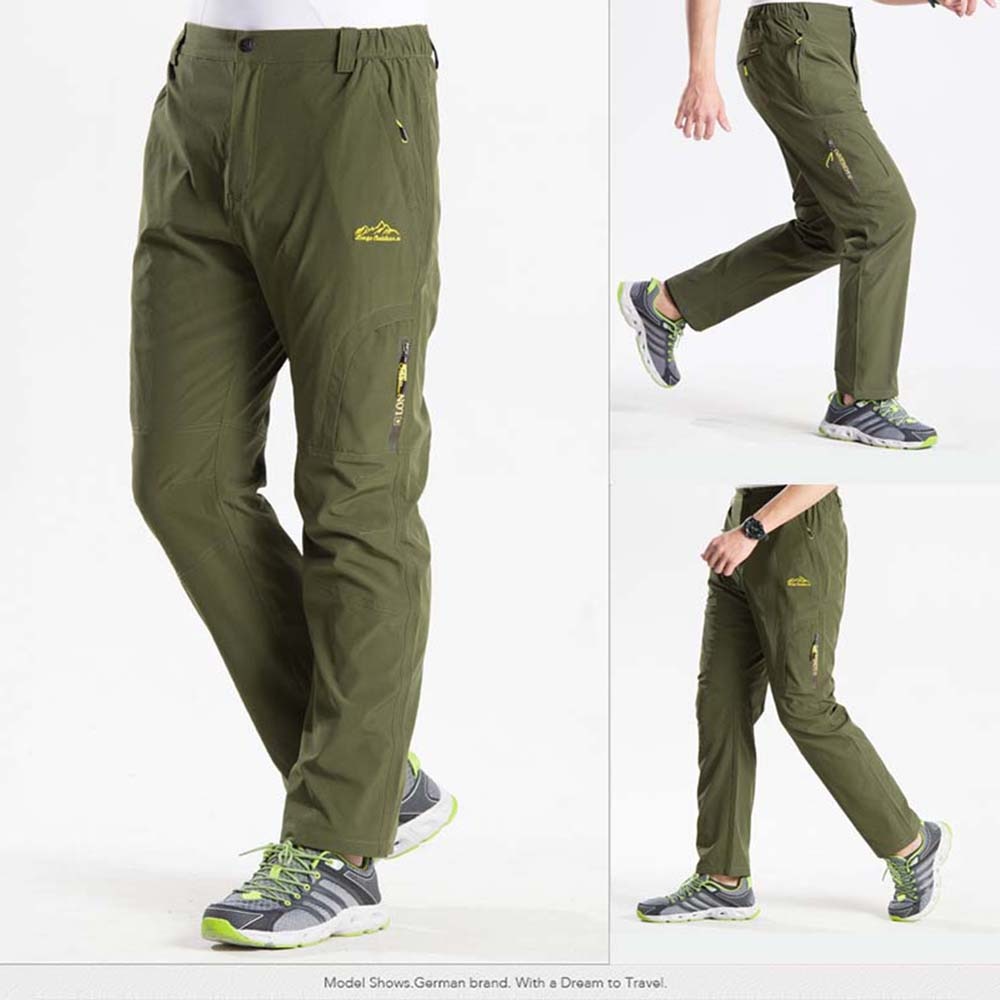 Stretchable Men's Cargo Pants Quick Dry Hiking Tactical Trouser Pants ...