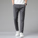 Men's Casual Pants Thin Stretch Slim Fit Elastic Waist Jogger Classic Trousers