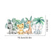 Cartoon Jungle Animals Leaves Vinyl Wall Stickers Kids Room Home Decor