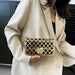 Women's Evening Clutch Bag Elegant Party Hollow Out Metallic Gold Purse