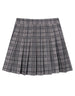 Korean Style Plaid Pleated Skirt High Waist Thin A-line Short Skirts