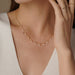 14K Gold Filled Natural Pearl Necklace Women's Fashion Choker Necklace Jewelry