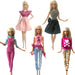 Barbie Doll Outfits Wear Casual Dress Shirt Skirt Toy Doll Clothes